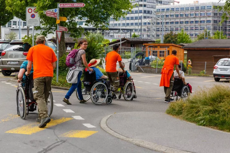 Einsatz für den Blinden-Fürsorge-Verein